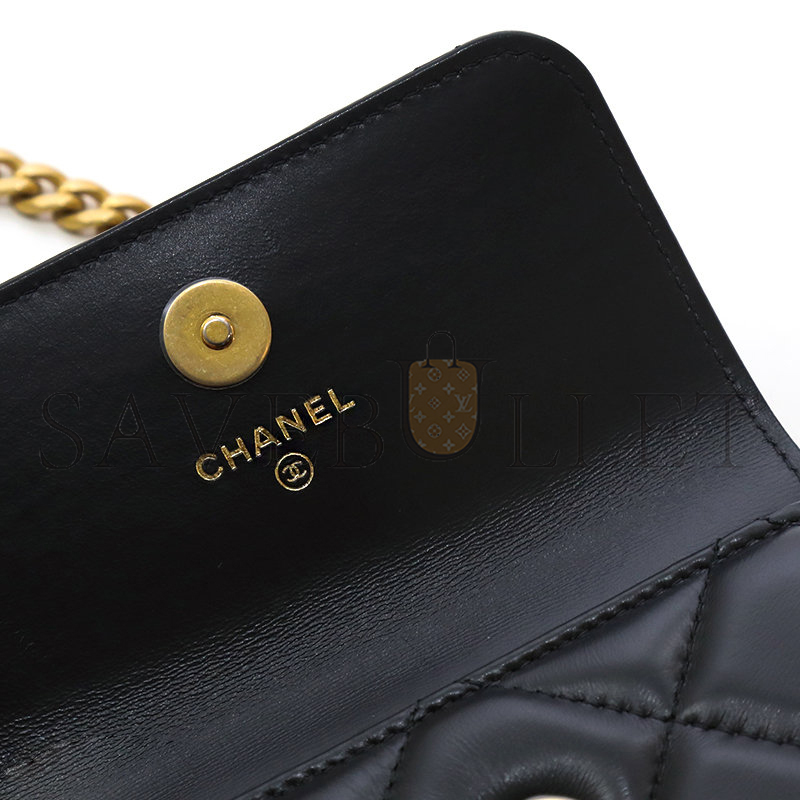 Ch**el cc mini chain flap crossbody waist bag ap2637 (12.5*9*3cm)